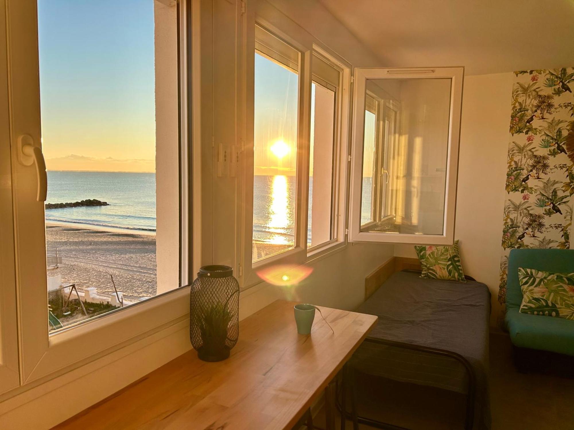 Estudio 1Ere Ligne Vue Mer ,Place De Parking Privee Acces A La Plage De La Residence 3Eme Etage Palavas-les-Flots Eksteriør bilde